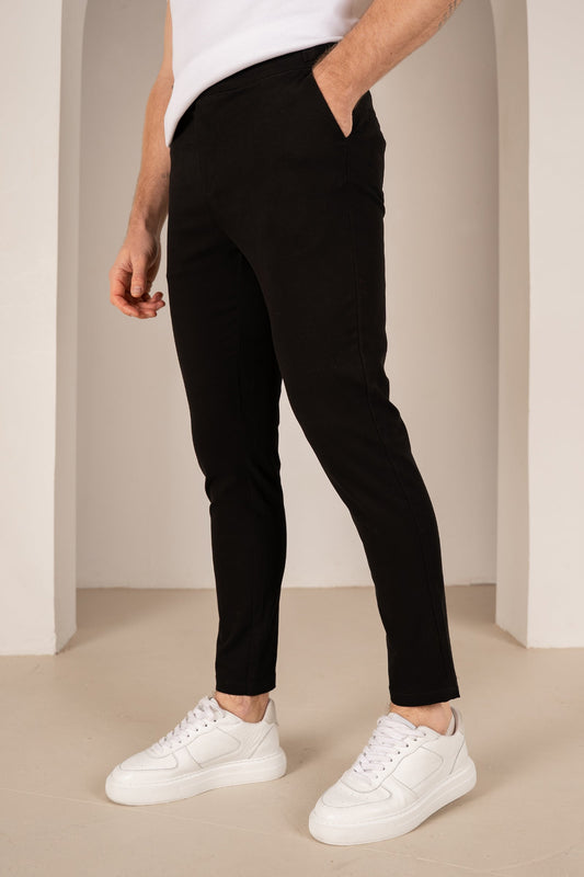 Tailored Buckle Chino - Black