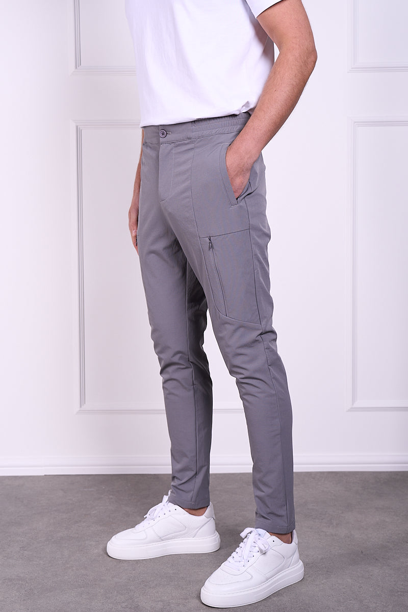 Tailored Tech Cargo Pants - Charcoal