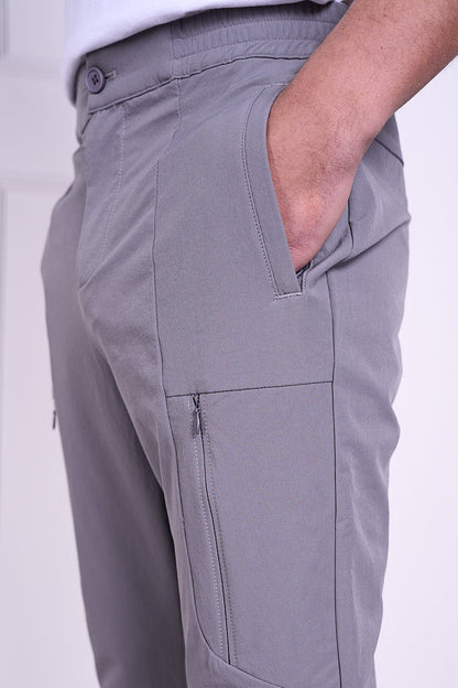 Tailored Tech Cargo Pants - Charcoal