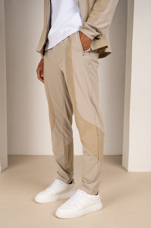 Premium Technical V2 Panelled Pants - Stone