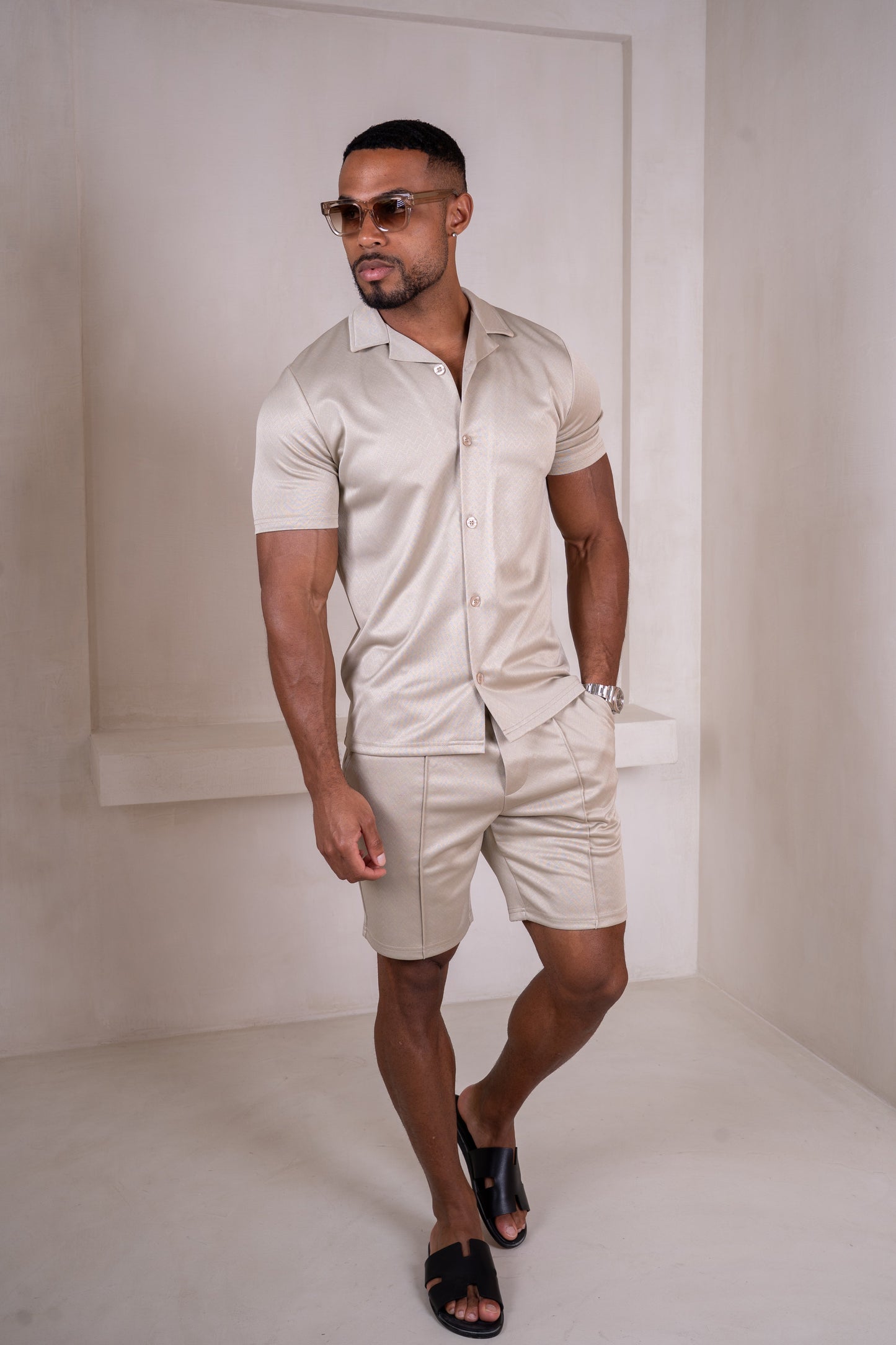 Interlock Resort Shirt - Stone