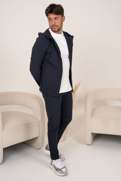 Premium Technical Windbreaker Jacket - Navy